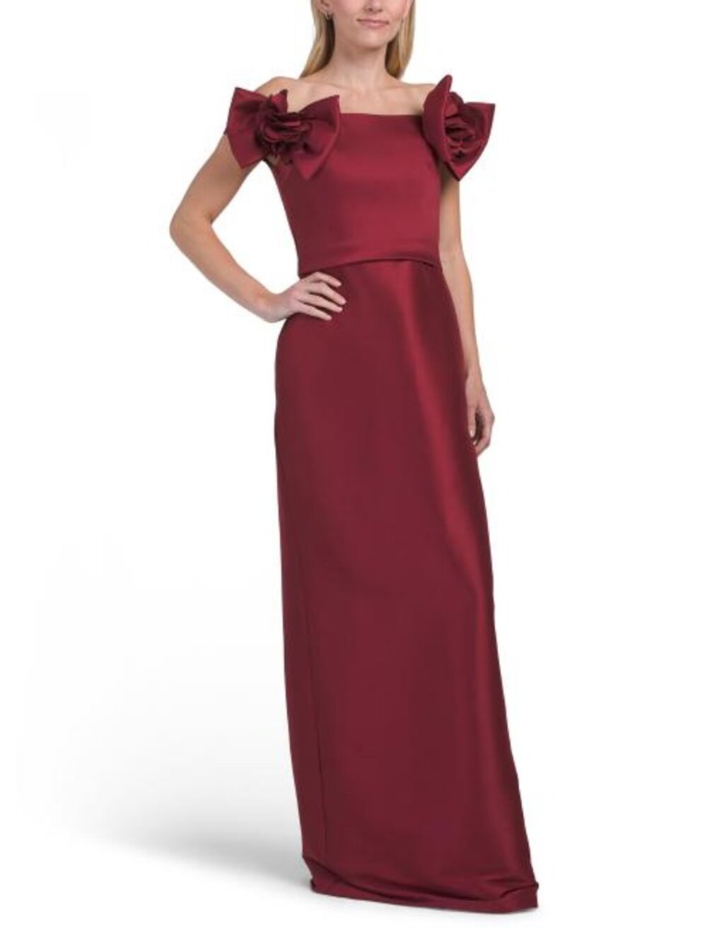 RENE BY RENE RUIZ Off The Shoulder 3d Gown